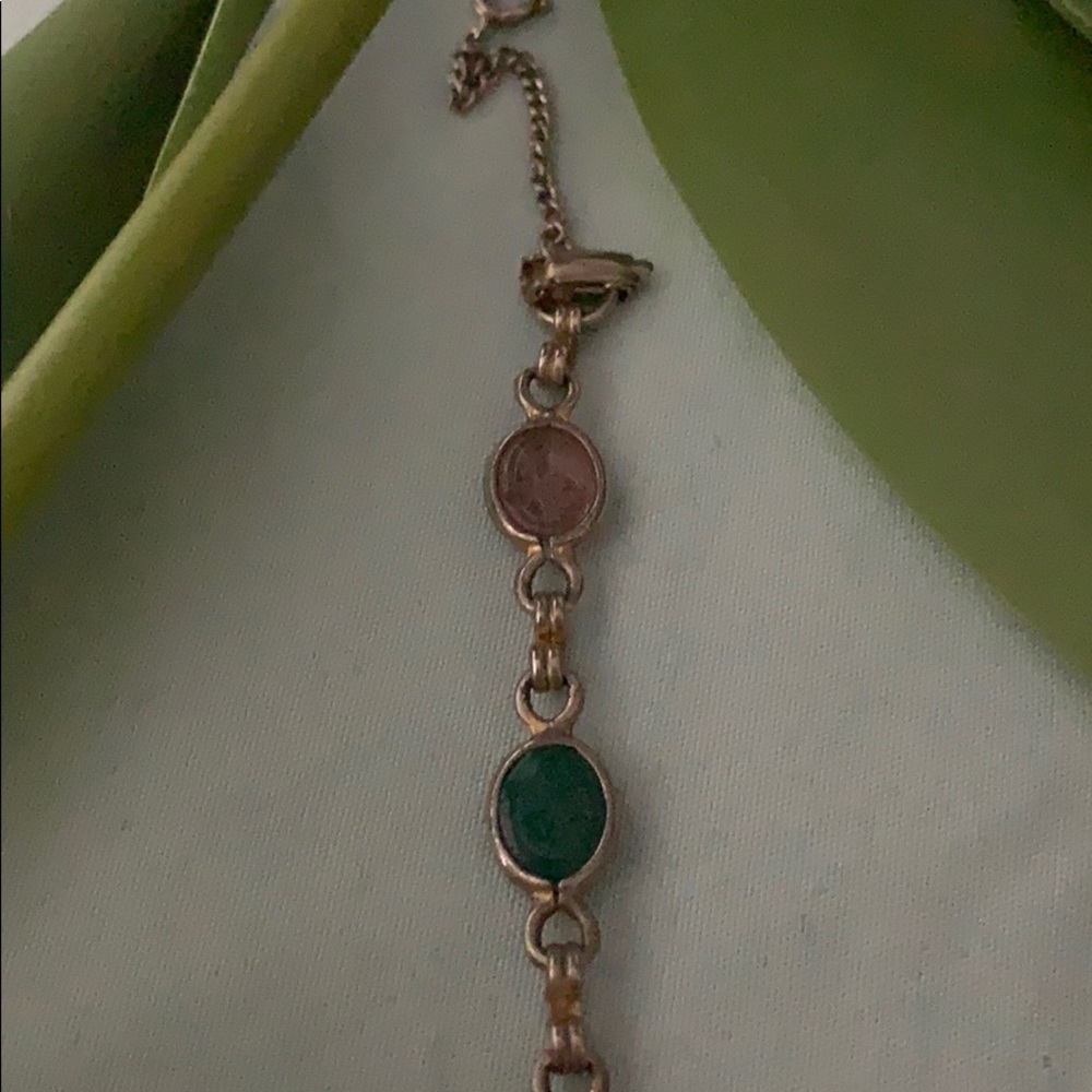 Vintage scarab jeweled bracelet - Picture 7 of 8
